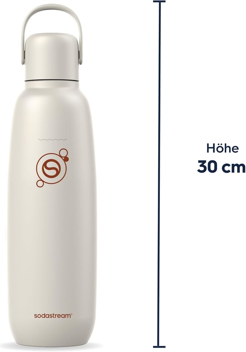 SodaStream Fizz & Go Cool rozsdamentes acél 0,9L termosz palack szódavízhez - Sand