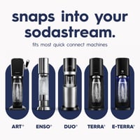 Nerezová fľaša na sódu SodaStream Fizz & Go Cool 0,9 l, dvojstenná termo fľaša, Blueberry, kompatibilná s DUO, TERRA, ART 5