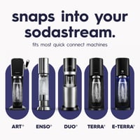 Nerezová fľaša na sýtené nápoje SodaStream Fizz & Go Cool 0,9 l, dvojstenná termo fľaša, vhodná pre modely TERRA, ART, ENSO 5