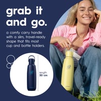 Nerezová fľaša na sódu SodaStream Fizz & Go Cool 0,9 l, dvojstenná termo fľaša, Blueberry, kompatibilná s DUO, TERRA, ART 7
