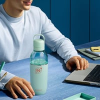 Nerezová fľaša na sýtenie vody SodaStream Fizz&Go Easy Mix — Fľaša je trochu poškriabaná a vidno na nej zaschnuté kvapky vody (stav: pozri 2. obrázok) 11