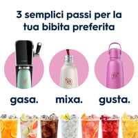 Termoska na sýtené nápoje SodaStream Fizz & Go z nehrdzavejúcej ocele, 0,9 l, dvojstenná tepelná izolácia, farba Guava Pink, pre modely DUO, TERRA, ART, ENSO 7