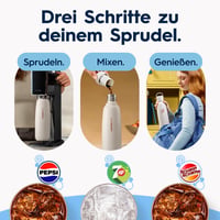Nerezová fľaša na sýtenie vody SodaStream Fizz & Go 0,9 l, dvojstenná termo fľaša, Ice Blue, kompatibilná s DUO, TERRA, ART, ENSO 4