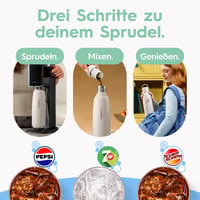 SodaStream Fizz & Go boca za gazirana pića od nehrđajućeg čelika 0,9 l, termosica s dvostrukom stijenkom, za tople i hladne gazirane napitke, DUO, TERRA, ART 5