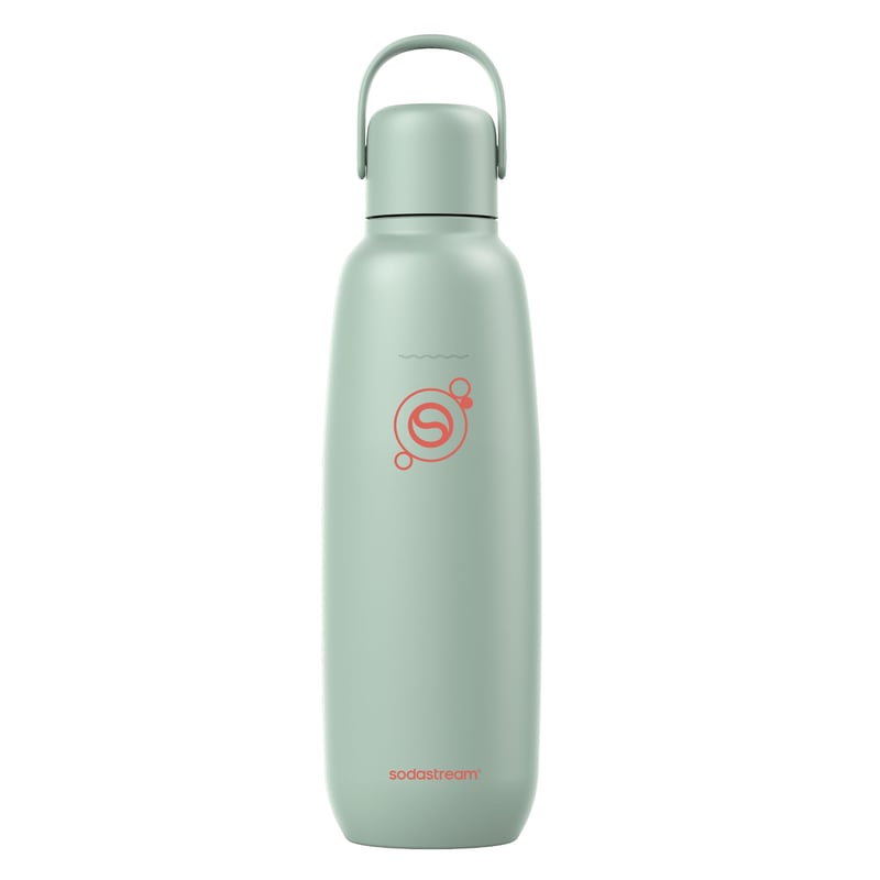SodaStream Fizz & Go boca za gazirana pića od nehrđajućeg čelika 0,9 l, termosica s dvostrukom stijenkom, za tople i hladne gazirane napitke, DUO, TERRA, ART