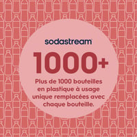 Opakovane použiteľná fľaša na sýtenie nápojov SodaStream Fuse, 1 liter, bez obsahu BPA, vhodná do umývačky riadu, strieborná, pre prístroje Terra, Art, Spirit a ďalšie výrobníky sódy 3