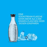 SodaStream staklena karafa 0,6 L - za aparate za gaziranje vode Crystal i Penguin, periva u perilici posuđa, s čvrstim poklopcem 4