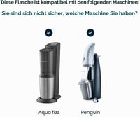 SodaStream staklena karafa 0,6 L - za aparate za gaziranje vode Crystal i Penguin, periva u perilici posuđa, s čvrstim poklopcem 2