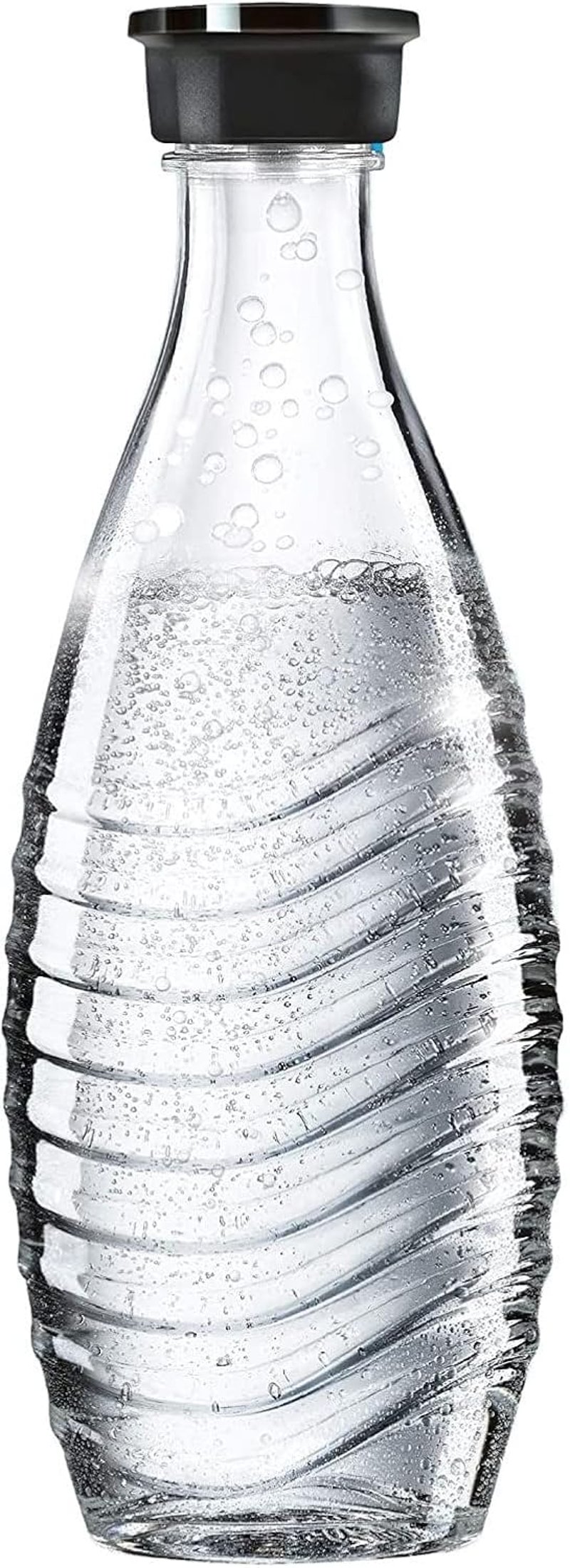 SodaStream staklena karafa 0,6 L - za aparate za gaziranje vode Crystal i Penguin, periva u perilici posuđa, s čvrstim poklopcem