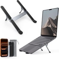 SODI összecsukható alumínium laptopállvány, 6 magassági fokozat, 10-16"-os laptopokhoz 1