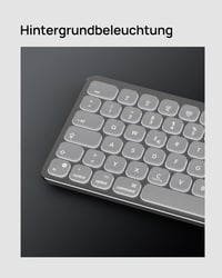 SODI Wireless Bluetooth Billentyűzet Mac/iPad/iPhone-hoz, Alumínium, Újratölthető, QWERTZ 4