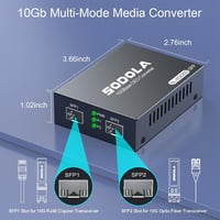 Sodola 10G SFP+ Media Converter szett 10GBase-T és 10GBase-SR optikai modulokkal 4