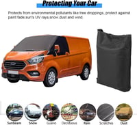 Soekodu Ford Transit Custom szélvédő takaró 2012-2022 UV védelem 7