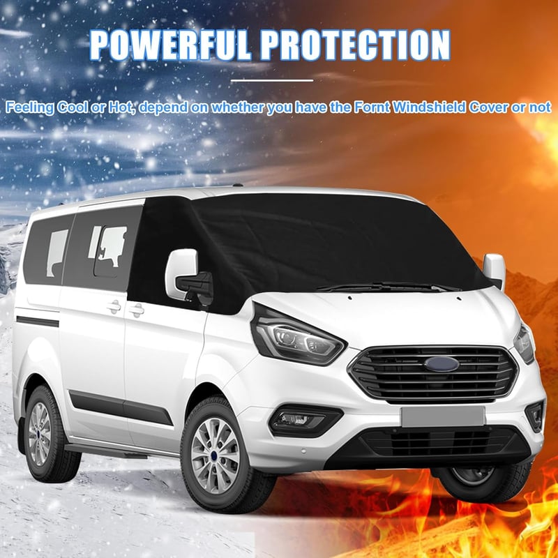 Soekodu Ford Transit Custom szélvédő takaró 2012-2022 UV védelem