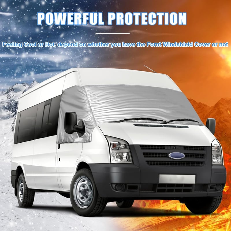 Soekodu Ford Transit MK7 szélvédő takaró 2006-2013, UV és időjárásálló védelem