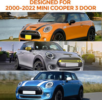 Soekodu Mini Cooper 3 ajtós autótakaró 2000-2024, 300D vízálló cipzárral és szélbiztosítóval 7