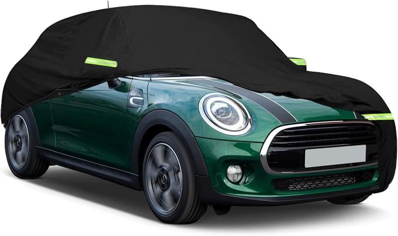 Soekodu Mini Cooper 3 ajtós autótakaró 2000-2024, 300D vízálló cipzárral és szélbiztosítóval