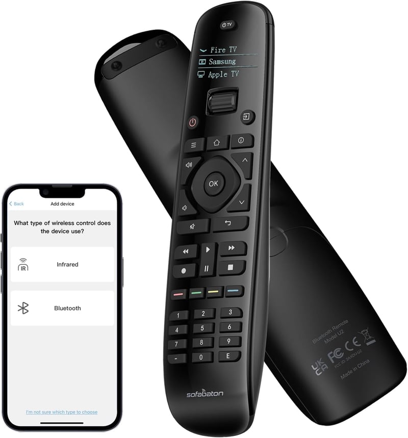 SofaBaton U2 Univerzális Háttérvilágított Távirányító Makró Gombokkal és App Vezérléssel