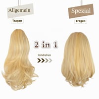 Sofeiyan 33 cm hosszú göndör lófarok póthaj csipeszes hajtoldat természetes hatású szintetikus barna és szőke nőknek 3