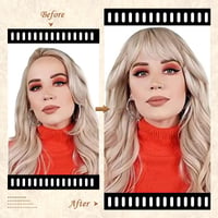 Sofeiyan Clip-In ofina zo 100 % ľudských vlasov so sponkami, stredne hnedá, s bočnými prameňmi pre ženy 3