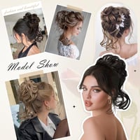 Sofeiyan Messy Bun kontybetét göndör hullámos tincsekkel, szintetikus - sötétszürke 6