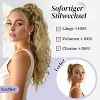 Sofeiyan príčesok do chvosta so štipcom, 56 cm vlnité kučeravé syntetické vlasy pre ženy, popolavá blond 4