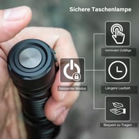Sofirn SC33 LED svjetiljka 5200 lumena, punjiva EDC svjetiljka s Type-C punjenjem i elektroničkim prekidačem za planinarenje, pretraživanje i upotrebu na otvorenom 9