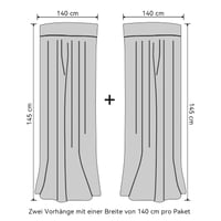 Set draperii transparente Softalker cu buzunar pentru galerie, voal bej pentru living, 160 cm, extra lungi pentru sistem de șină, 2 buc. 7