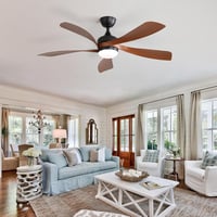 Sofucor 132 cm Mennyezeti Ventilátor Lámpával, Távirányítóval, 6 Fokozat, Időzítő, Hálószobához 8