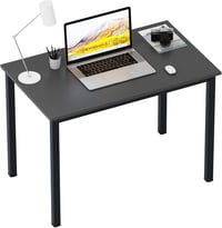 Birou pentru calculator sogesfurniture AC3B-100-SF - negru - 100x60x75 cm 1