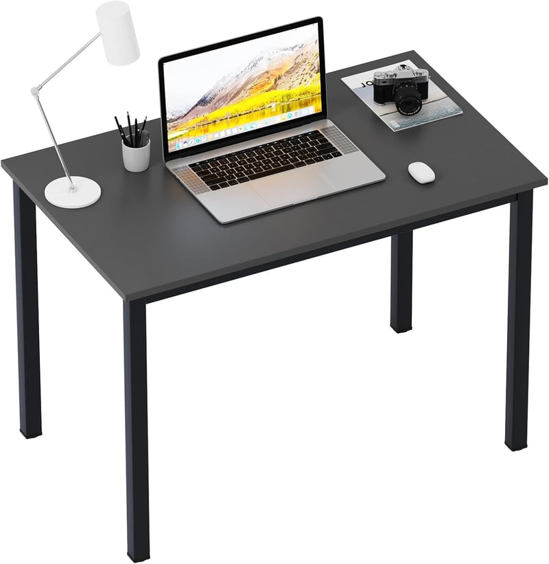 Birou pentru calculator sogesfurniture AC3B-100-SF - negru - 100x60x75 cm