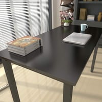Birou pentru calculator sogesfurniture AC3B-100-SF - negru - 100x60x75 cm 5