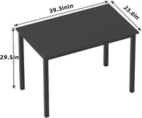 Birou pentru calculator sogesfurniture AC3B-100-SF - negru - 100x60x75 cm 3
