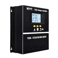 SOGTICPS 100A MPPT solarni regulator punjenja 12V 24V 36V 48V s LCD zaslonom, 100V maksimalni ulaz, dual USB, za olovne i litijske baterije 1
