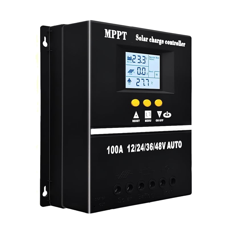 SOGTICPS 100A MPPT solarni regulator punjenja 12V 24V 36V 48V s LCD zaslonom, 100V maksimalni ulaz, dual USB, za olovne i litijske baterije