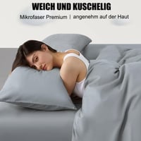 Față de pernă pentru dormit lateral Soifox 40x145 cm, 2 bucăți, gri, cu fermoar, 100% microfibră, hipoalergenică 3