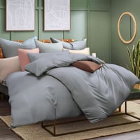 Față de pernă pentru dormit lateral Soifox 40x145 cm, 2 bucăți, gri, cu fermoar, 100% microfibră, hipoalergenică 5