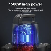 SOKANY 1500W Elektromos Aprító 8L Rozsdamentes Acél Tállal - 3 Sebességű Konyhai Robotgép 6 Pengével Húshoz, Hagymához, Gyümölcshöz, Zöldség 3