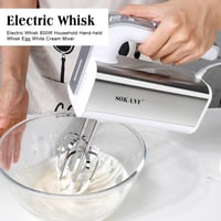 SOKANY 800W Kézi Mixer Rozsdamentes Acél 5 Fokozat Dagasztó Habverő 4