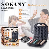 SOKANY SK-08002 1400W Fánk Sütő 16 Mini Fánkhoz Tapadásmentes Bevonattal 6