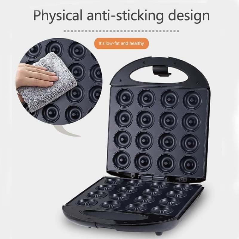 SOKANY SK-08002 1400W Fánk Sütő 16 Mini Fánkhoz Tapadásmentes Bevonattal