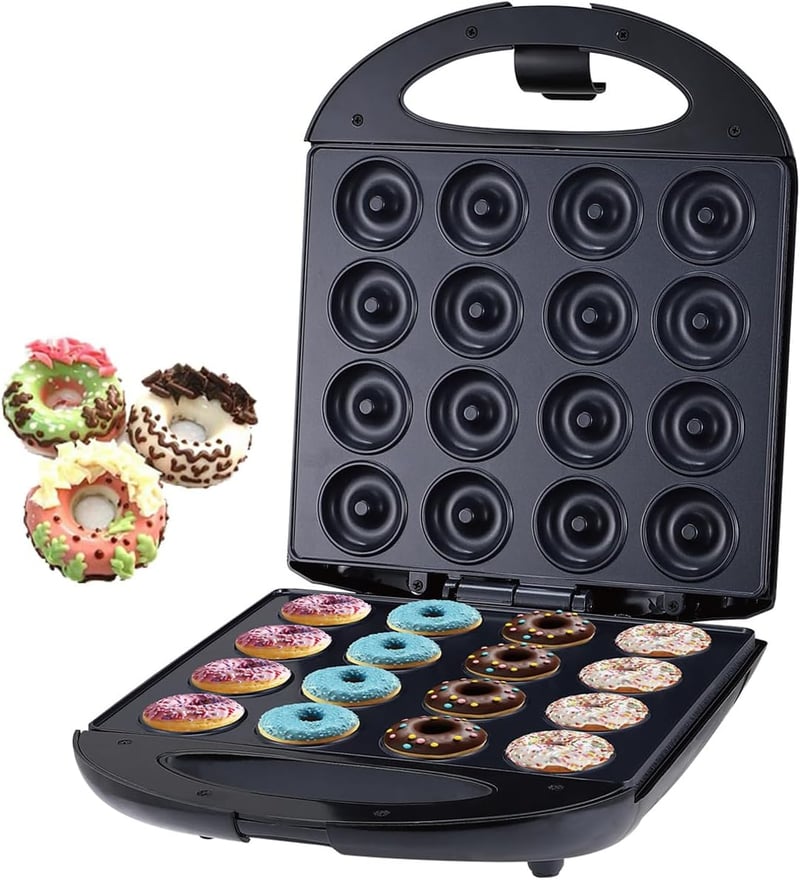 SOKANY SK-08002 1400W Fánk Sütő 16 Mini Fánkhoz Tapadásmentes Bevonattal