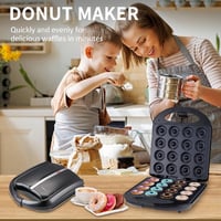 SOKANY SK-08002 1400W Fánk Sütő 16 Mini Fánkhoz Tapadásmentes Bevonattal 2