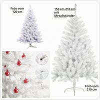 Umelý vianočný stromček SOLAGUA NAVIDAD s trblietavými bielymi ihličkami, kovový stojan, 180 cm, 477 vetiev 4