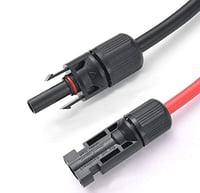 Cablu Solar Solartronics 4 mm² 1,5 m cu Conector Solar, Dublu, Roșu/Negru pentru Sisteme Fotovoltaice 5
