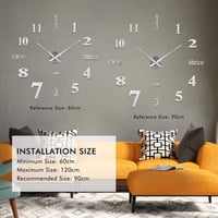 SOLEDI 3D falióra matrica szett DIY dekoráció otthonhoz irodához 4