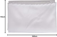 Soleil d'ocre Alix Fehér Vízlepergető Négyzet Asztalterítő 140x240 cm - 2-140 x 240 cm, White 6