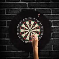 Solid Success Fekete Darts Védőgyűrű - Professzionális Fali Védelem, 3,5 cm Vastag EVA Anyag, Kiegészítő Rögzítés Nélkül, Dartábla Védőkeret 3
