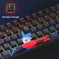 SOLIDEE 61 gombos mechanikus gaming billentyűzet piros kapcsolóval LED háttérvilágítással 7