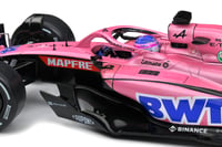 Model auta Solido Alpine A522 Alonso Formula 1, mierka 1:18, ružový 5